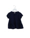A Navy Short Sleeve Tops from Il Gufo in size 5T for girl. (Front View)