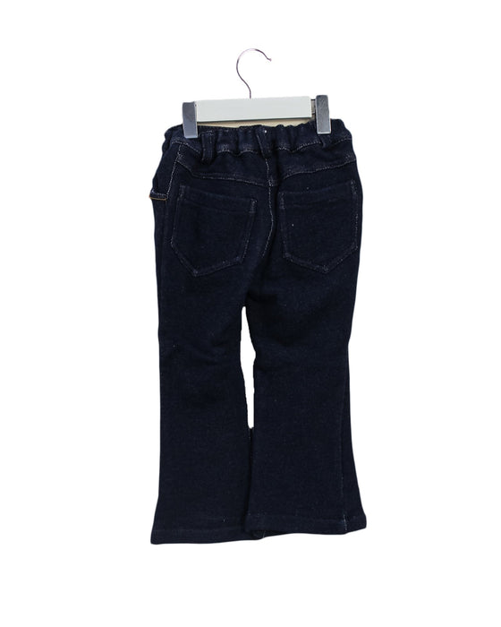 A Navy Casual Pants from Rosalba Milano in size 3T for girl. (Back View)