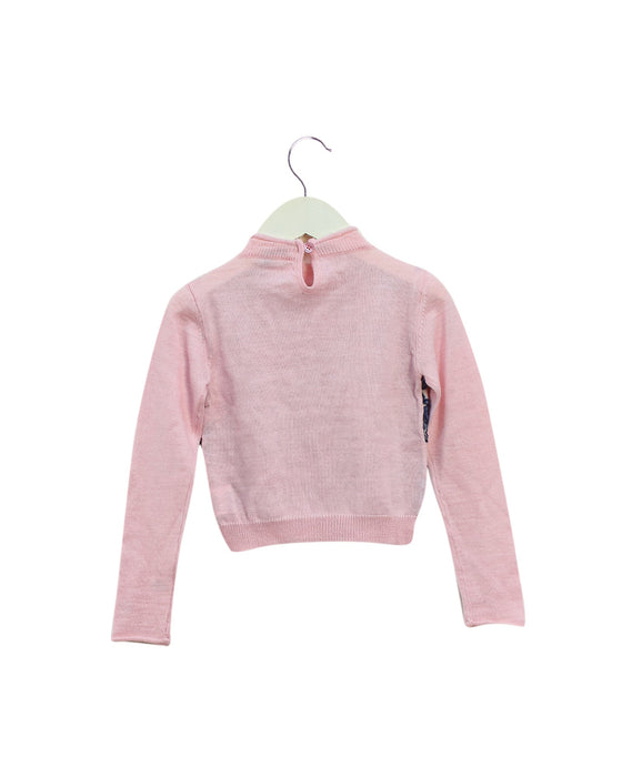 A Navy Knit Sweaters from I Pinco Pallino in size 4T for girl. (Back View)