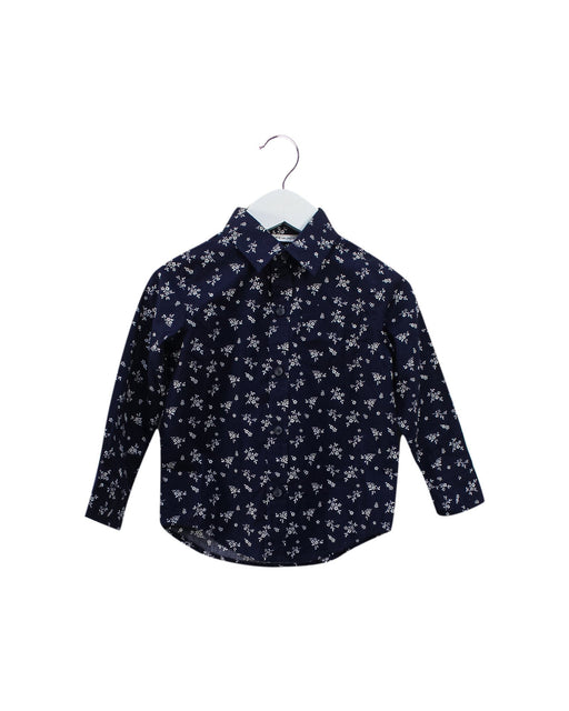 A Navy Shirts from Janie & Jack in size 2T for boy. (Front View)