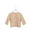 A Peach Long Sleeve Tops from Poudre Organic in size 3-6M for girl. (Front View)