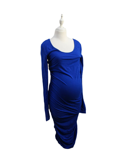 A Blue Long Sleeve Dresses from Isabella Oliver in size M for maternity. (Front View)