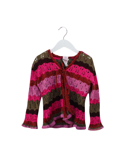 A Pink Cardigans from Oilily in size 5T for girl. (Front View)