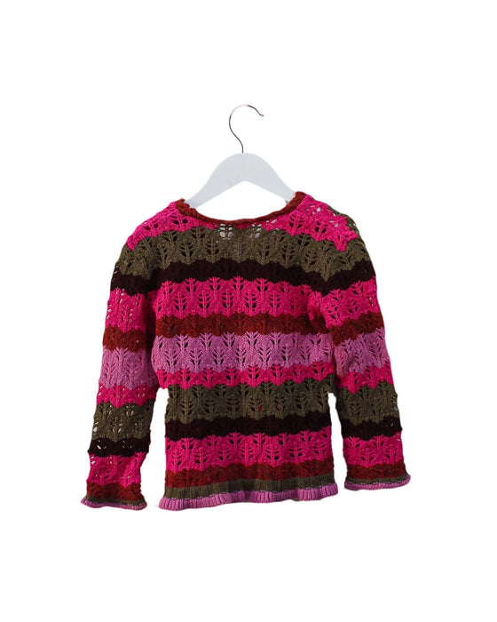 A Pink Cardigans from Oilily in size 5T for girl. (Back View)