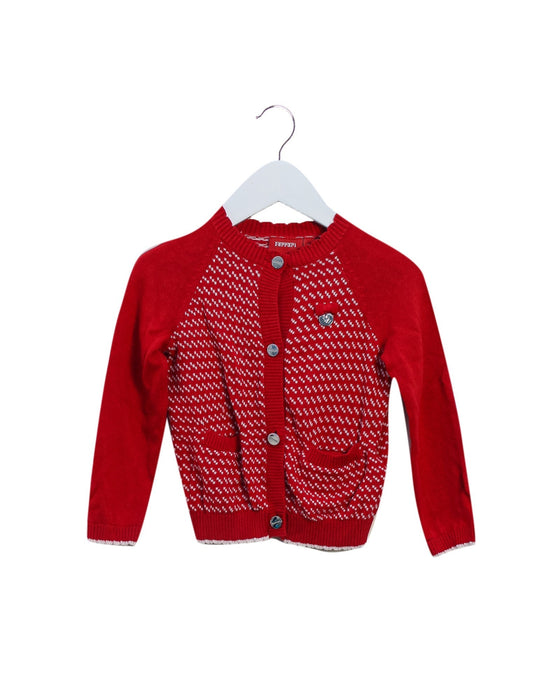 A Red Cardigans from Ferrari in size 2T for girl. (Front View)
