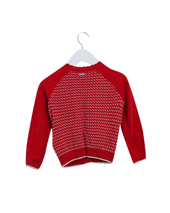 A Red Cardigans from Ferrari in size 2T for girl. (Back View)