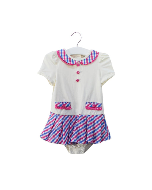A Ivory Short Sleeve Bodysuits from Nicholas & Bears in size 6-12M for girl. (Front View)