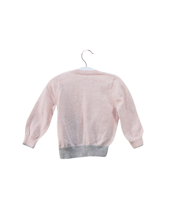A Pink Knit Sweaters from The Bonnie Mob in size 6-12M for girl. (Front View)