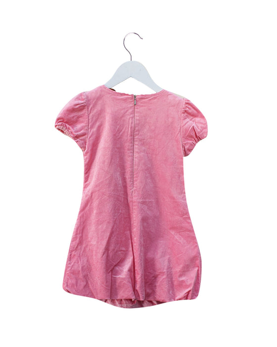 A Pink Short Sleeve Dresses from Blumarine in size 3T for girl. (Back View)