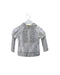 A Grey Zippered Sweatshirts from Ladia in size 6-12M for girl. (Front View)