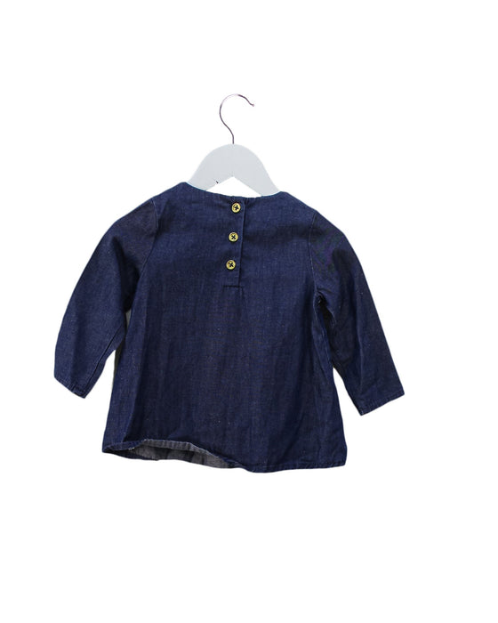A Blue Long Sleeve Tops from Juicy Couture in size 6-12M for girl. (Back View)