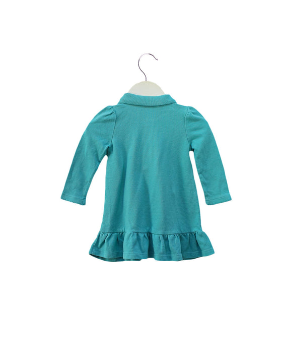 A Blue Long Sleeve Dresses from Ralph Lauren in size 3-6M for girl. (Back View)