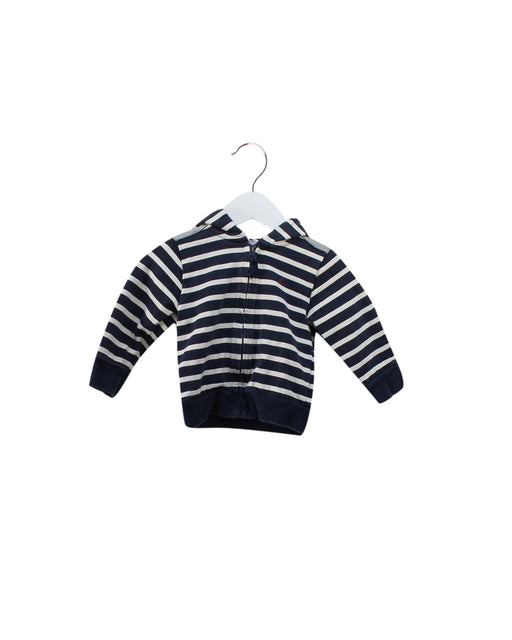 A Navy Lightweight Jackets from Petit Bateau in size 6-12M for boy. (Front View)