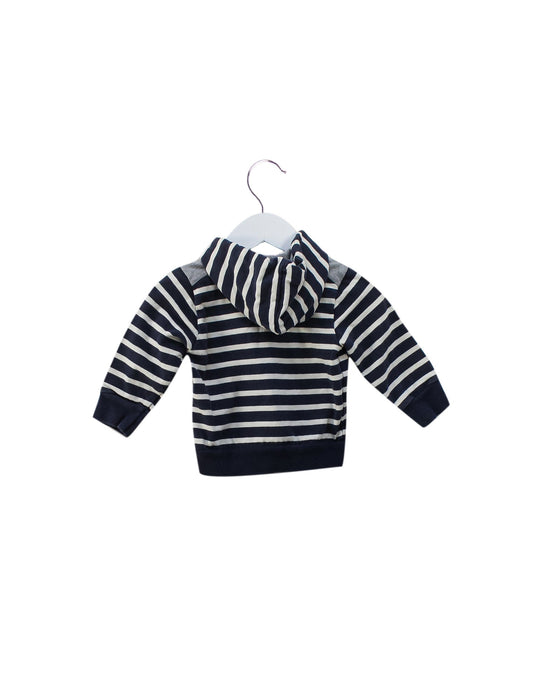 A Navy Lightweight Jackets from Petit Bateau in size 6-12M for boy. (Back View)