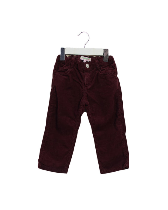 A Red Casual Pants from Bonpoint in size 2T for girl. (Front View)