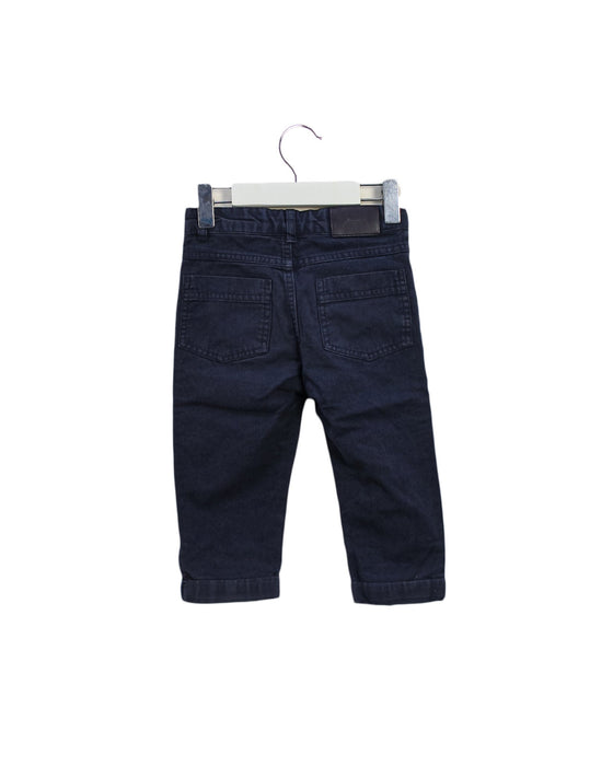 A Blue Casual Pants from Jacadi in size 12-18M for boy. (Back View)