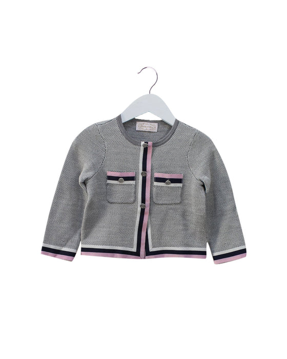 A Grey Cardigans from Nicholas & Bears in size 2T for girl. (Front View)