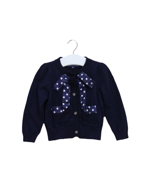 A Navy Cardigans from Nicholas & Bears in size 12-18M for girl. (Front View)