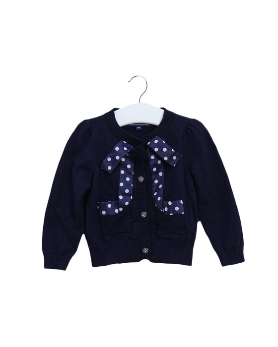 A Navy Cardigans from Nicholas & Bears in size 12-18M for girl. (Front View)