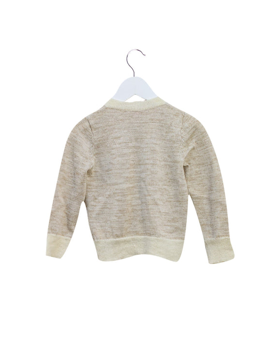 A Taupe Cardigans from Bonpoint in size 3T for girl. (Back View)
