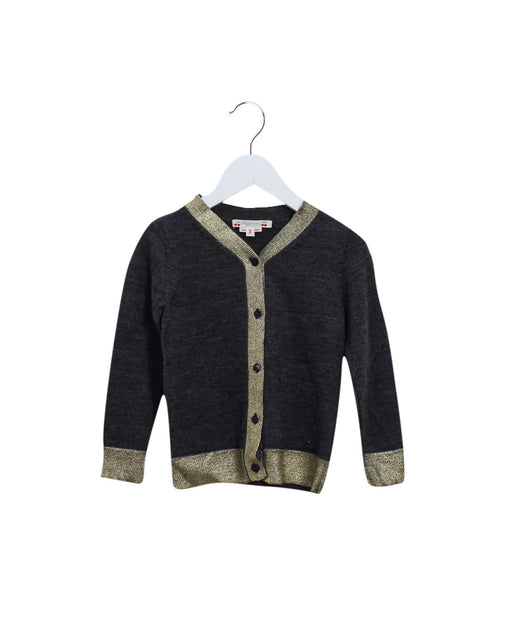 A Black Cardigans from Bonpoint in size 3T for girl. (Front View)
