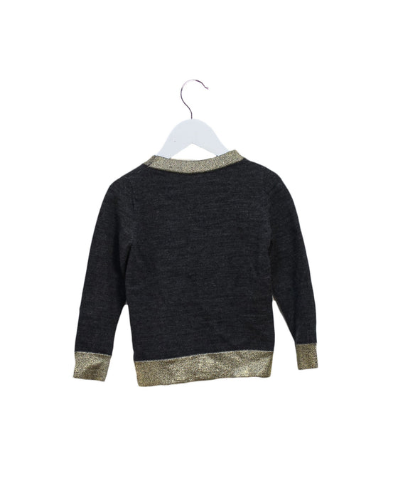 A Black Cardigans from Bonpoint in size 3T for girl. (Back View)