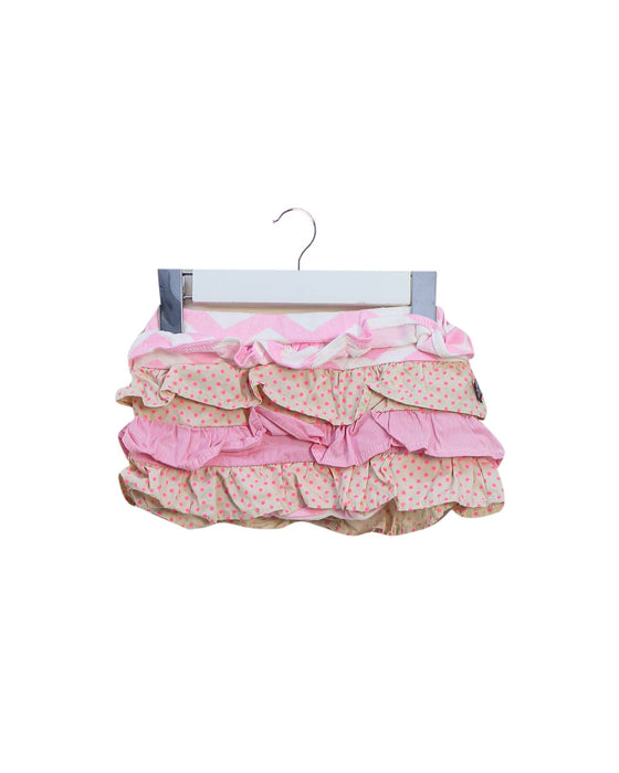 A Pink Bloomers from and the little dog laughed in size 0-3M for girl. (Front View)