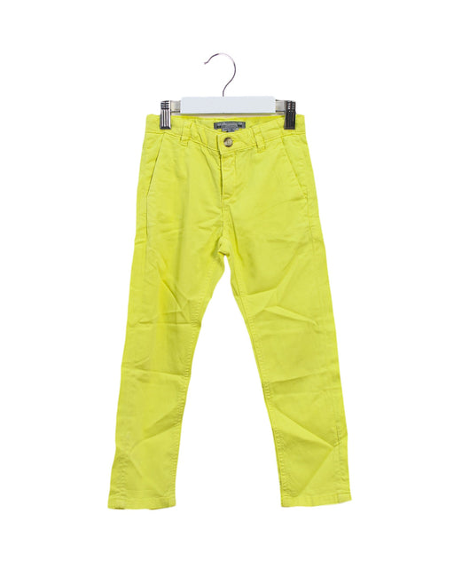 A Yellow Casual Pants from Bonpoint in size 3T for girl. (Front View)