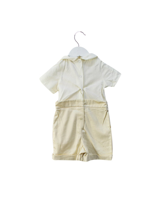 A Yellow Short Sleeve Rompers from Nicholas & Bears in size 3-6M for boy. (Back View)