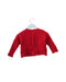 A Red Cardigans from Petit Bateau in size 6-12M for girl. (Back View)