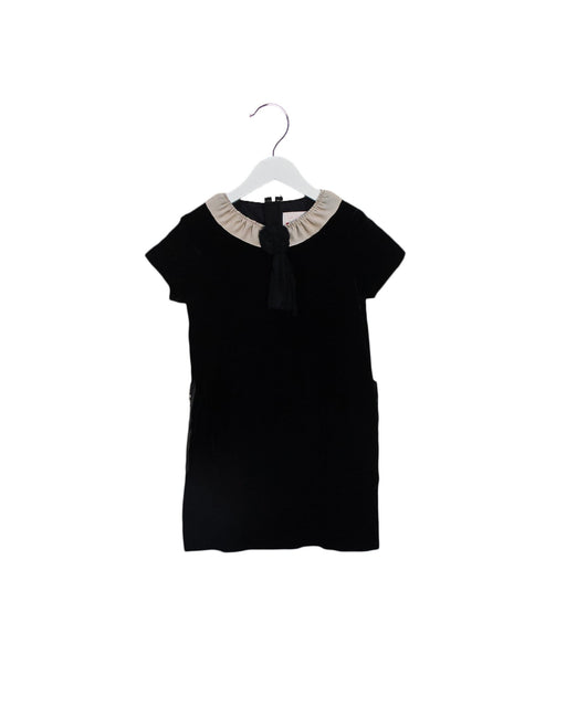 A Black Short Sleeve Dresses from Lanvin Petite in size 6T for girl. (Front View)