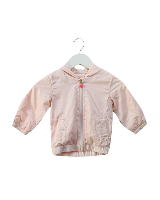 A Pink Lightweight Jackets from Billieblush in size 3-6M for girl. (Front View)