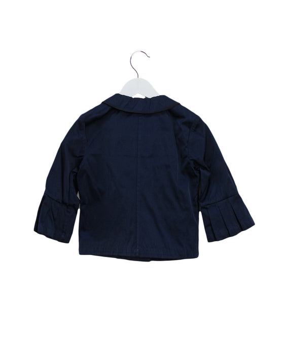A Navy Long Sleeve Tops from Lanvin Petite in size 8Y for girl. (Back View)