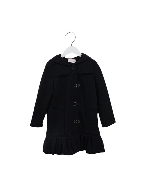 A Black Coats from Lanvin Petite in size 6T for girl. (Front View)
