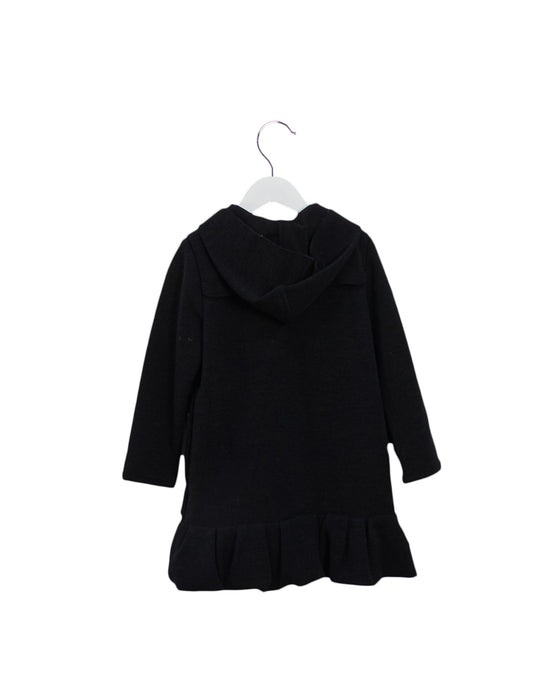 A Black Coats from Lanvin Petite in size 6T for girl. (Back View)