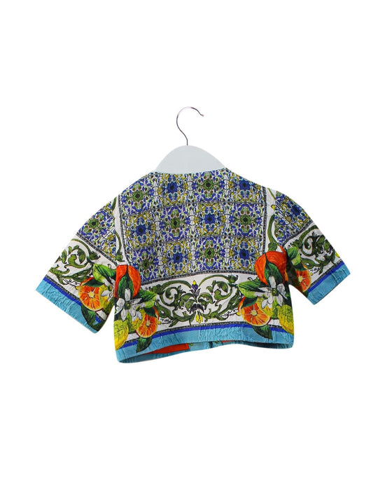 A Ivory Lightweight Jackets from Dolce & Gabbana in size 6-12M for girl. (Back View)