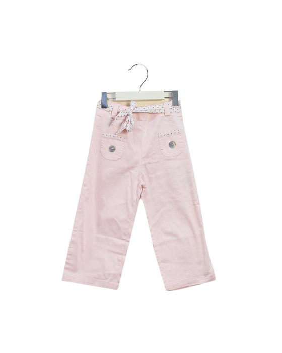 A Pink Casual Pants from Tartine et Chocolat in size 6T for girl. (Front View)