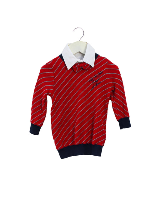 A Red Knit Sweaters from Ferrari in size 12-18M for boy. (Front View)