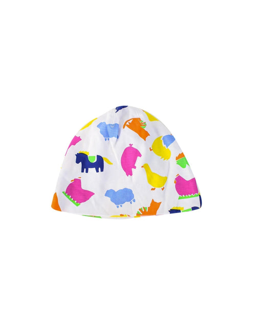 A White Beanies from Marimekko in size Newborn for girl. (Front View)