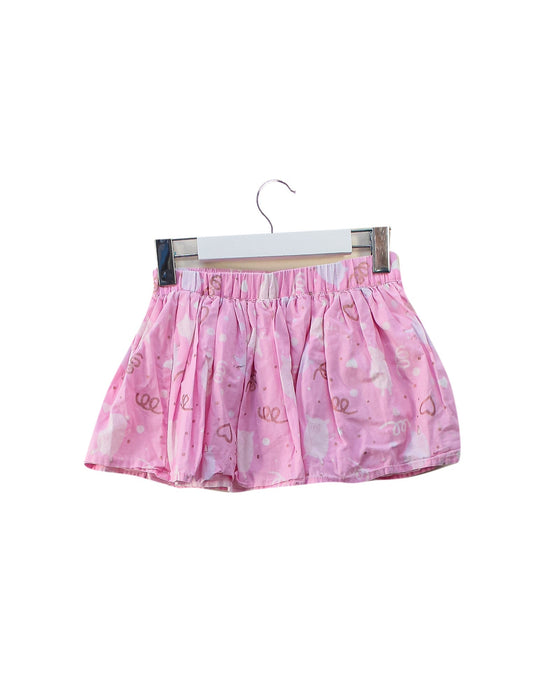 A Pink Short Skirts from Seed in size 2T for girl. (Back View)