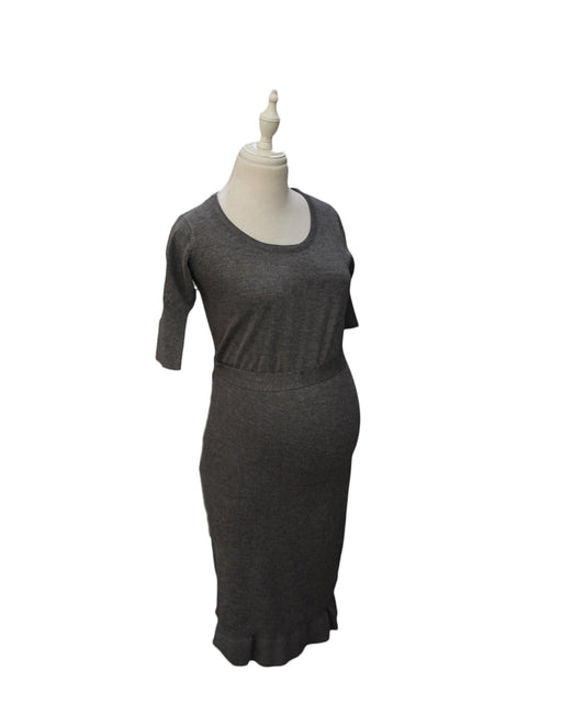 A Grey Sweater Dresses from Mamalicious in size XS for maternity. (Front View)