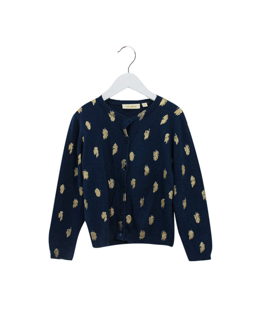 A Navy Cardigans from Soft Gallery in size 6T for girl. (Front View)