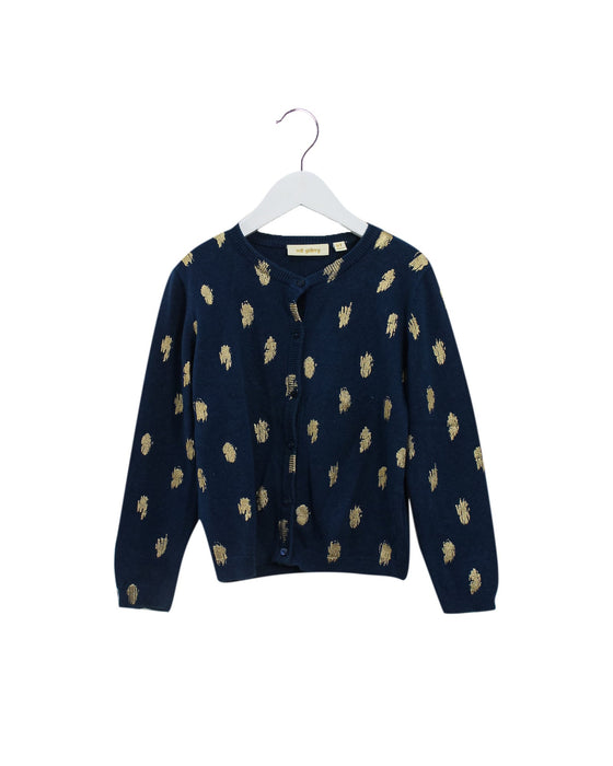 A Navy Cardigans from Soft Gallery in size 6T for girl. (Front View)