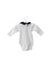A White Long Sleeve Bodysuits from Petit Bateau in size 0-3M for girl. (Back View)