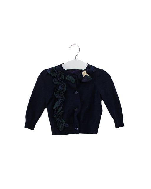 A Navy Cardigans from Nicholas & Bears in size 6-12M for girl. (Front View)