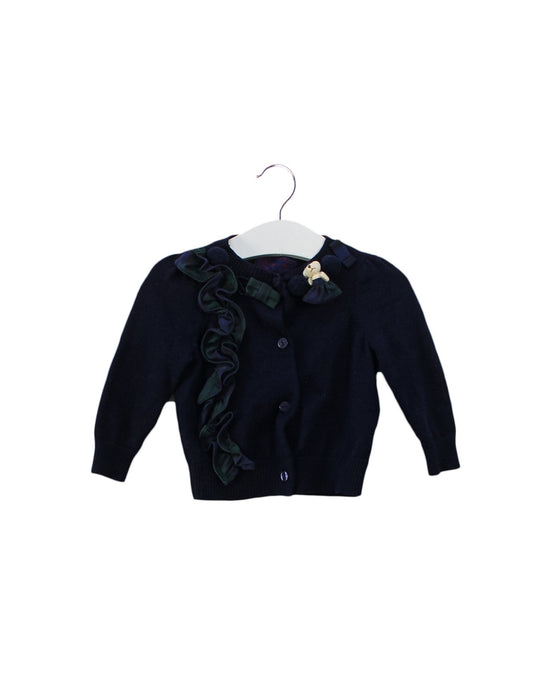 A Navy Cardigans from Nicholas & Bears in size 6-12M for girl. (Front View)