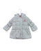 A Grey Puffer/Quilted Jackets from La Compagnie des Petits in size 6-12M for girl. (Front View)