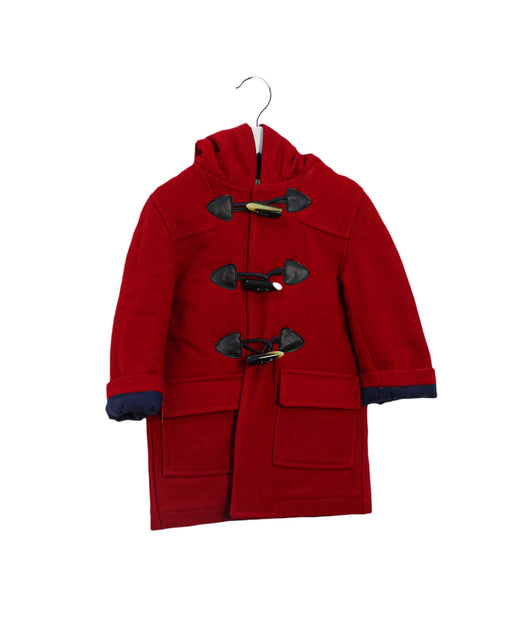 A Red Coats from Benedita in size 3T for girl. (Front View)