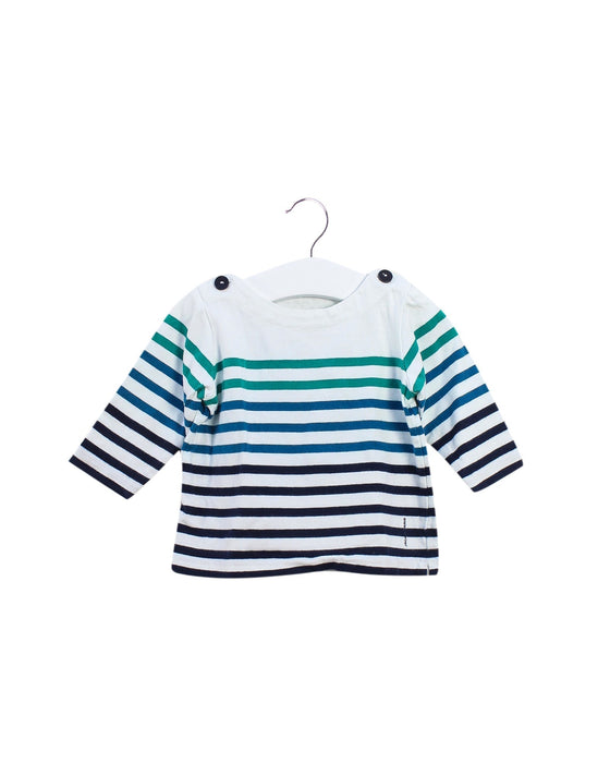 A Blue Long Sleeve Tops from Jacadi in size 3-6M for boy. (Front View)