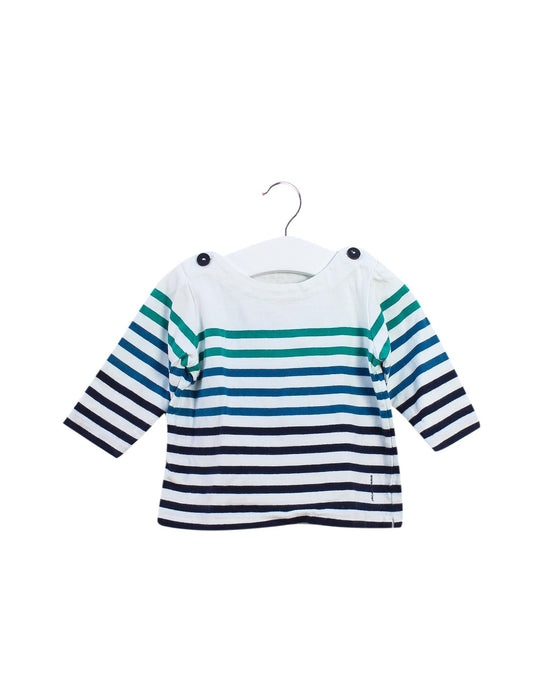 A Blue Long Sleeve Tops from Jacadi in size 3-6M for boy. (Front View)
